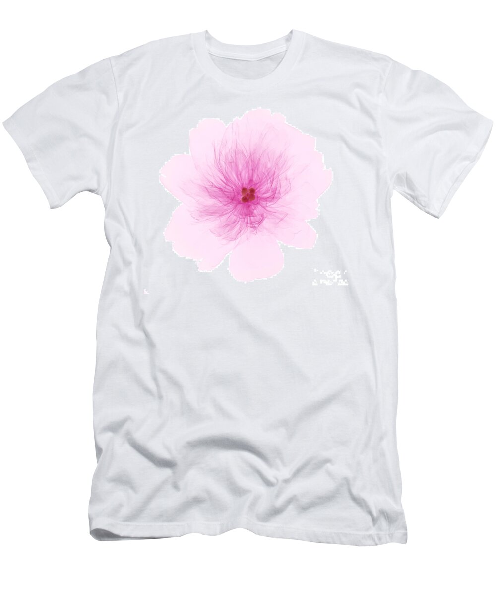 Xray T-Shirt featuring the photograph X-ray Of Peony Flower by Ted Kinsman