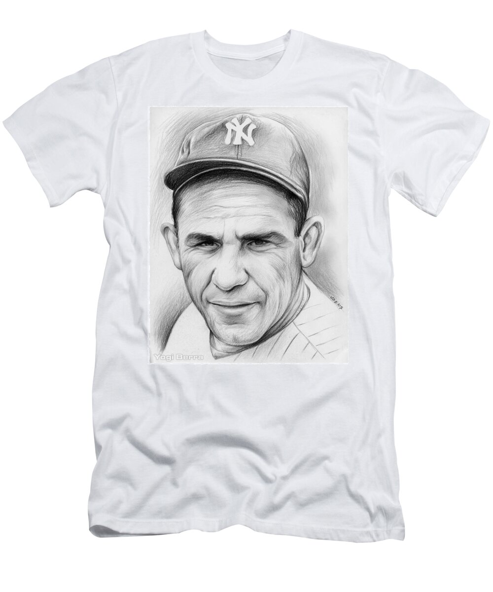 Yogi Berra T-Shirt by Greg Joens - Pixels