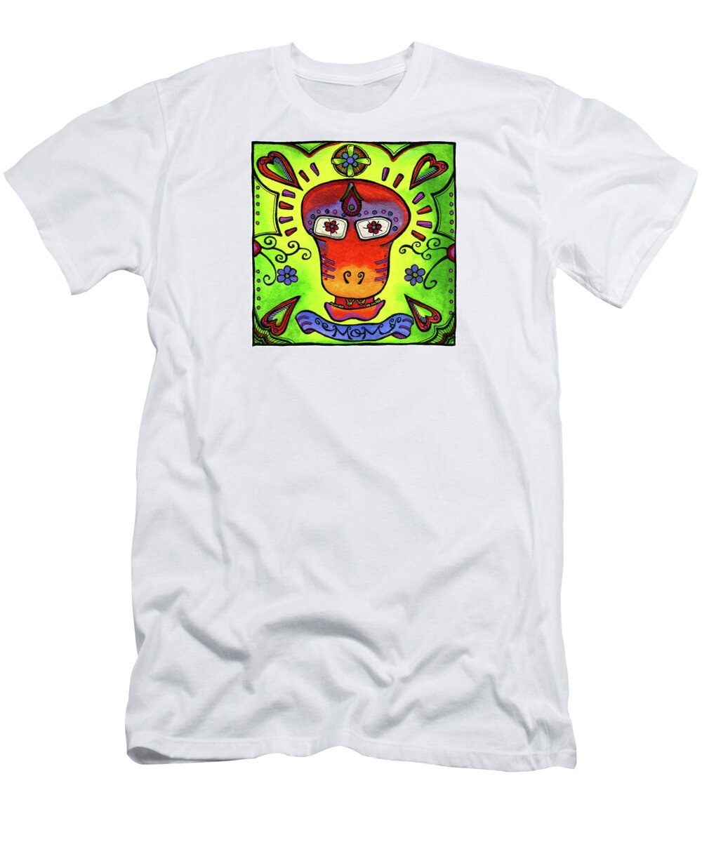 Paintings T-Shirt featuring the painting yoMama by Dar Freeland