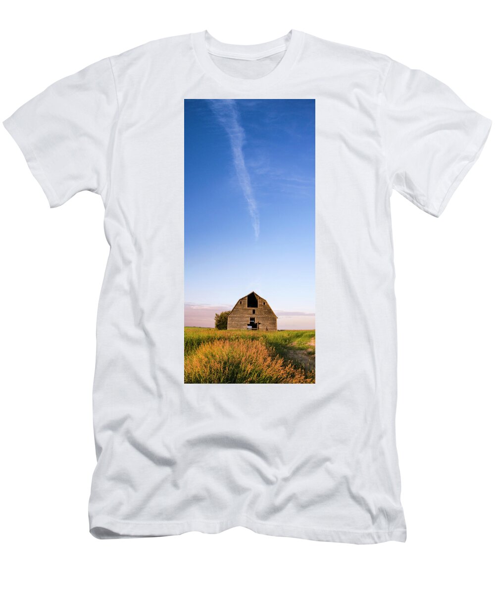 Barn T-Shirt featuring the photograph You Are Here by Sandra Parlow