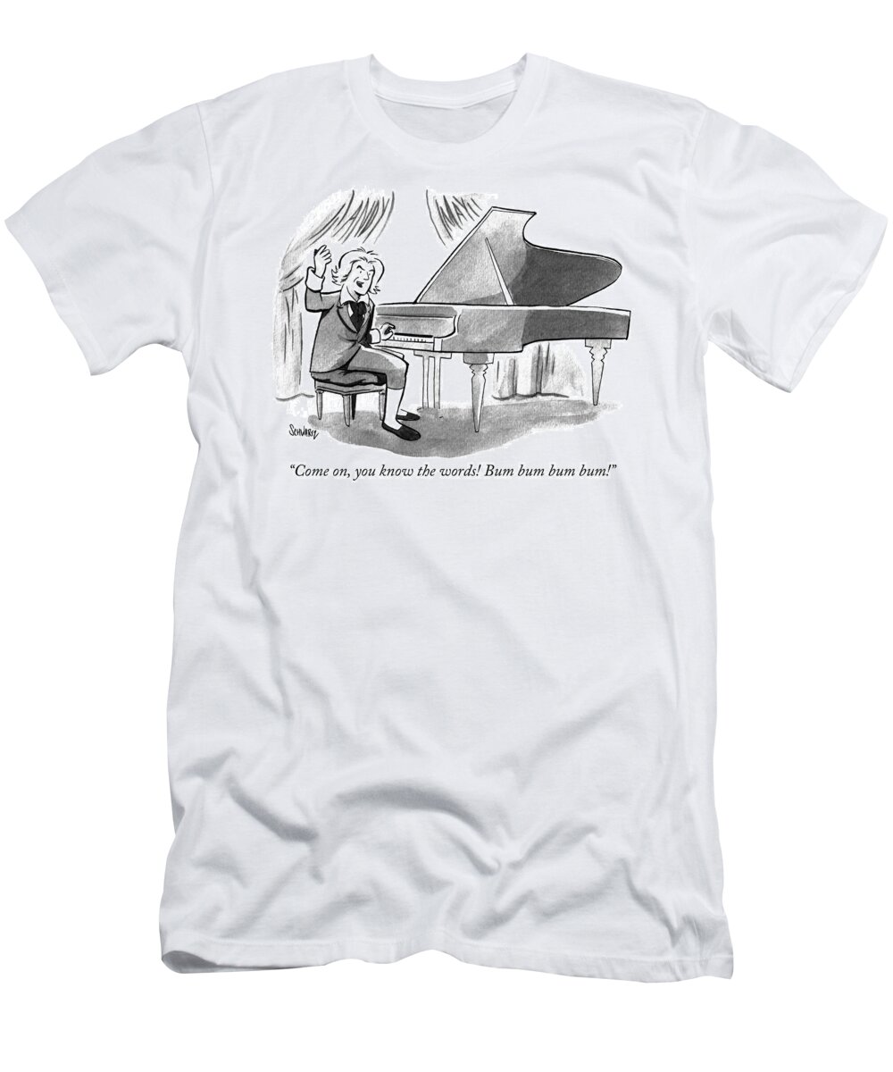 “come On T-Shirt featuring the drawing You know the words by Benjamin Schwartz