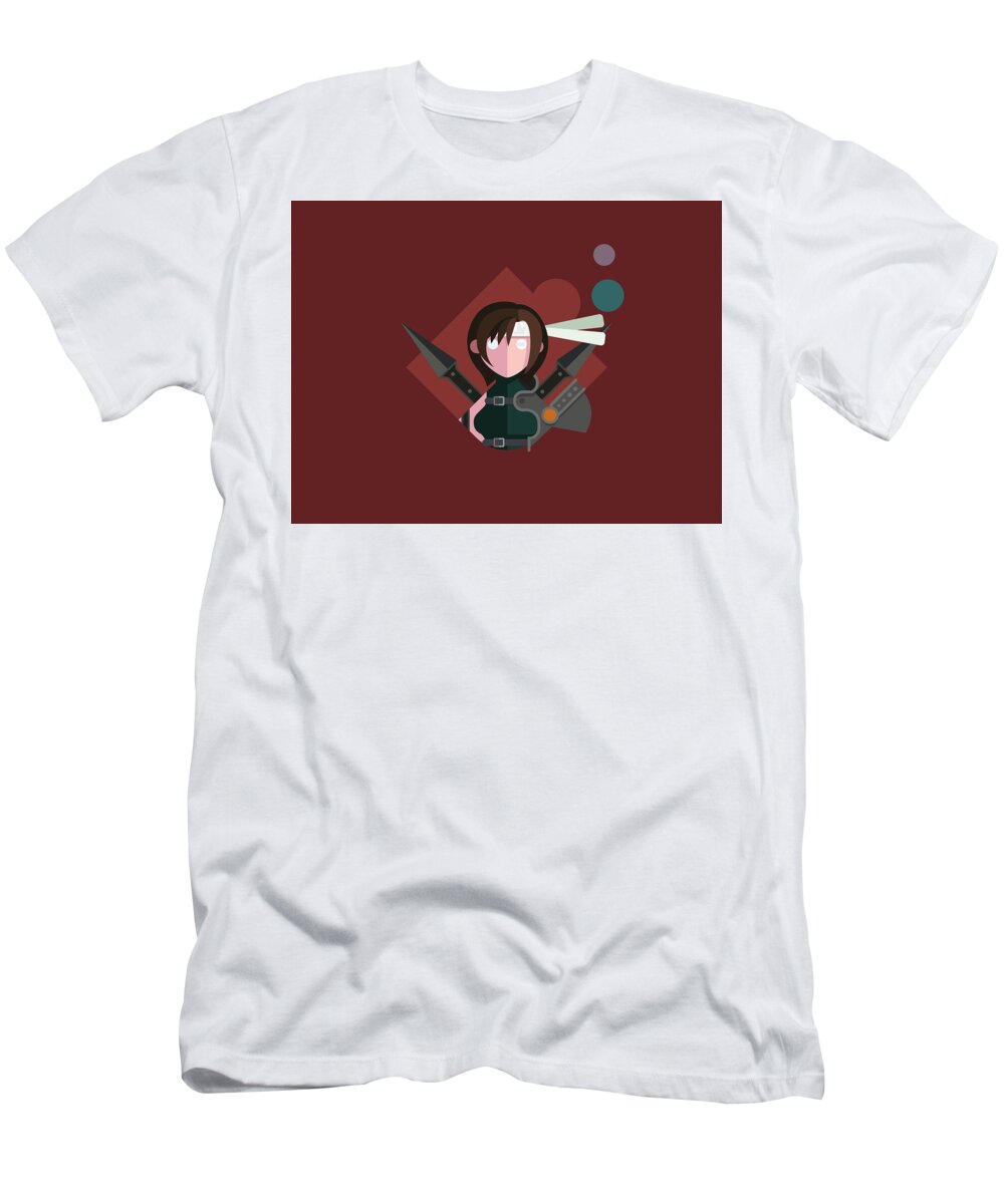 Rpg T-Shirt featuring the digital art Yuffie by Michael Myers