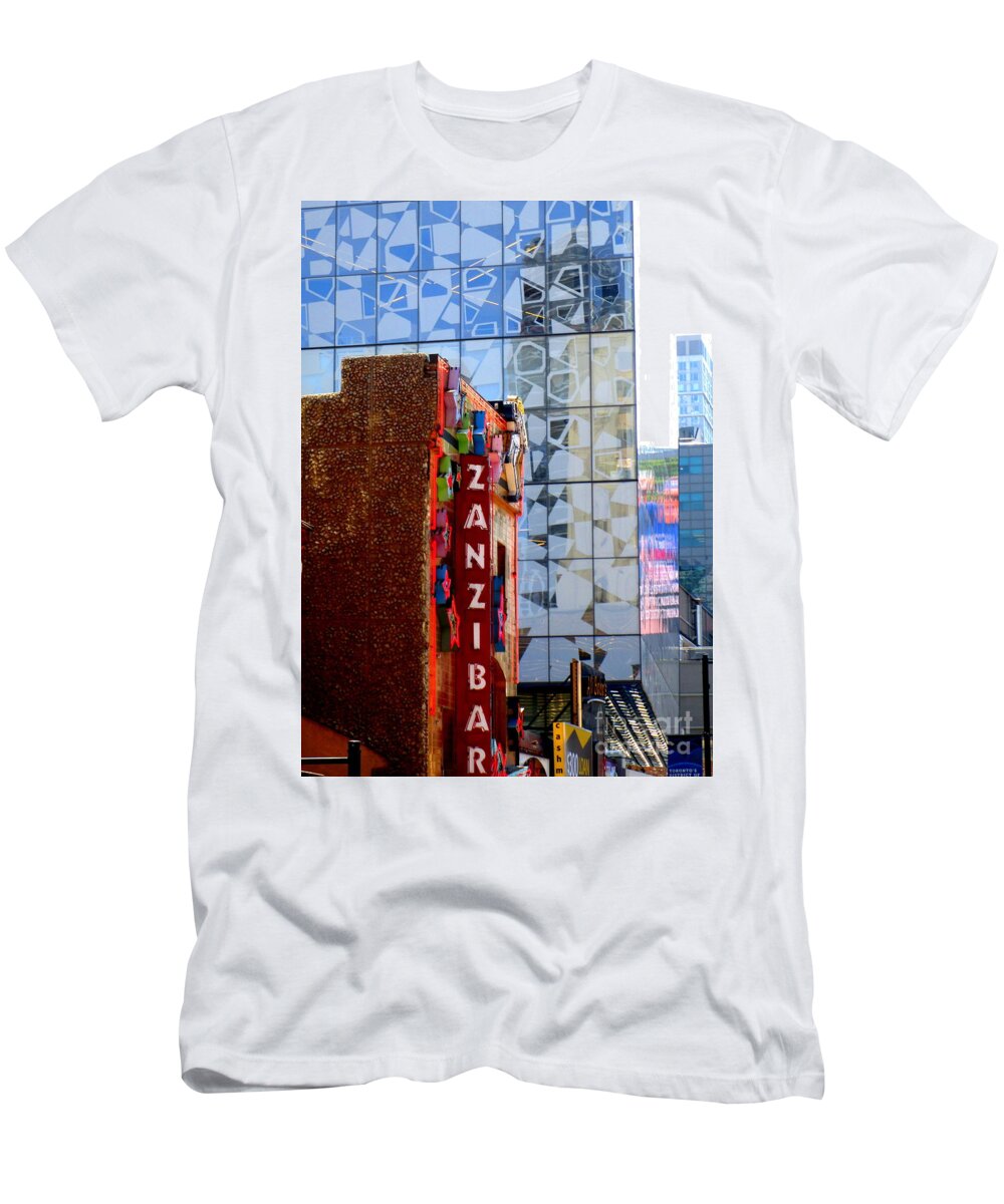 Toronto T-Shirt featuring the photograph Zanzibar And Ryerson by Randall Weidner