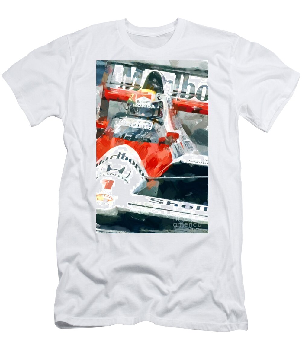 Unisex T-Shirt Ayrton Senna Shirts For Men Women Neck T Shirts 