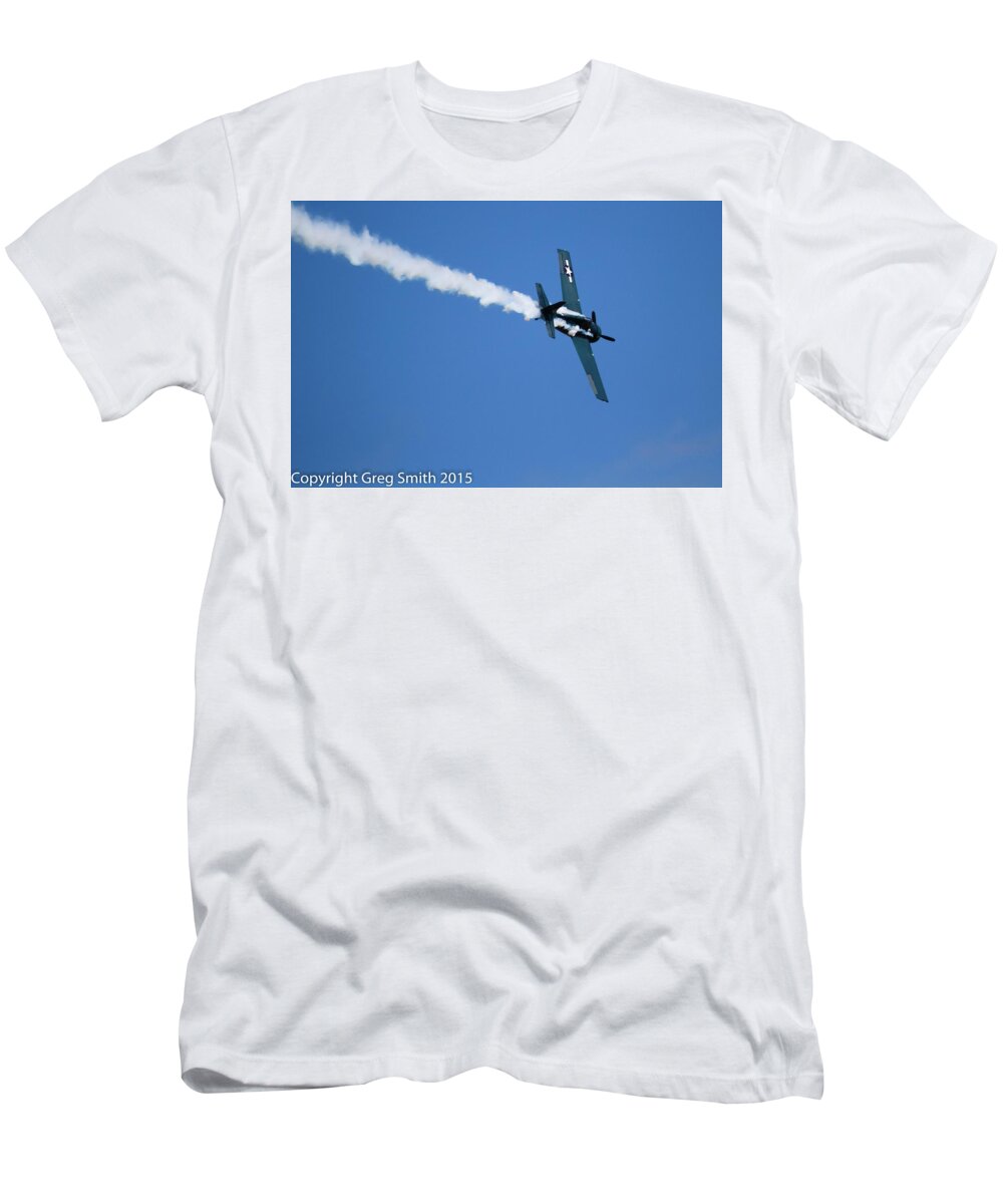 F4f Wildcat T-Shirt featuring the photograph F4F Wildcat #1 by Greg Smith