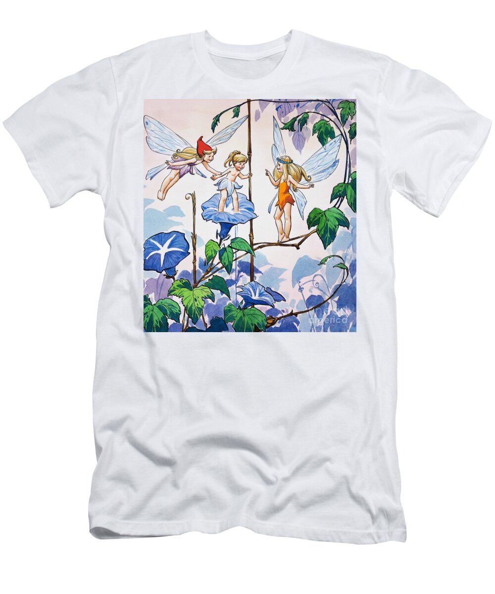 Fairies T-Shirt featuring the painting Fairies by English School