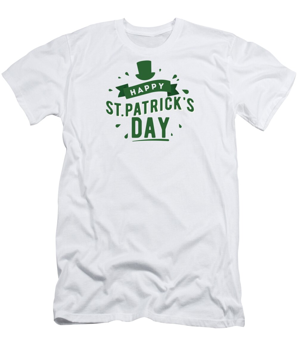 Beer T-Shirt featuring the digital art Happy St Patricks Day Ireland Luck Party #1 by Mister Tee