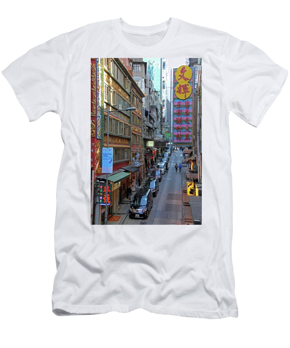 Hong Kong T-Shirt featuring the photograph Hong Kong China by Richard Krebs