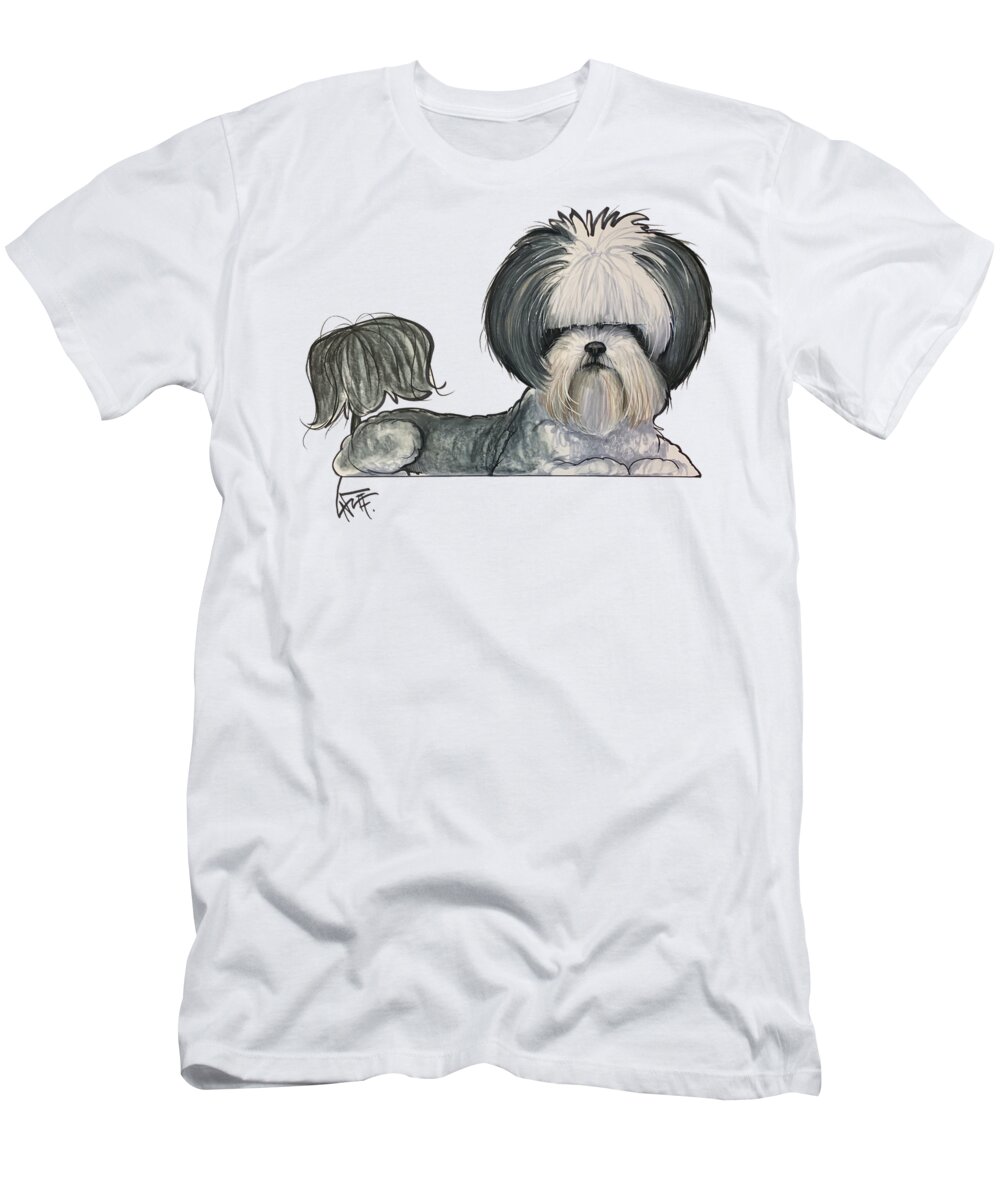 Kasper T-Shirt featuring the drawing Kasper 5234 by Canine Caricatures By John LaFree