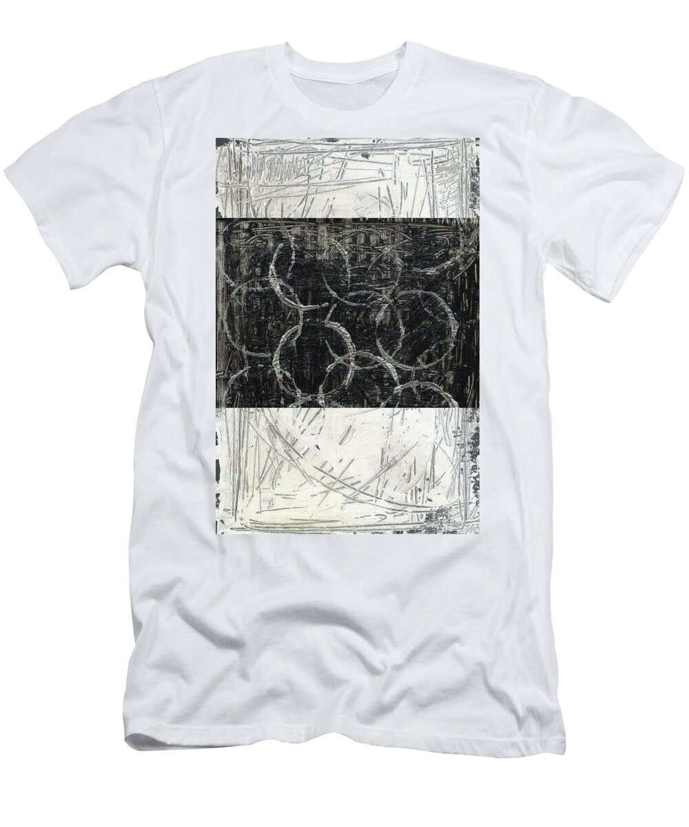 Abstract T-Shirt featuring the painting Kinetic Geometry I #1 by Ethan Harper