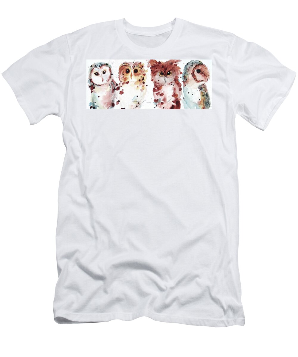 Colorado T-Shirt featuring the painting The Gang by Dawn Derman