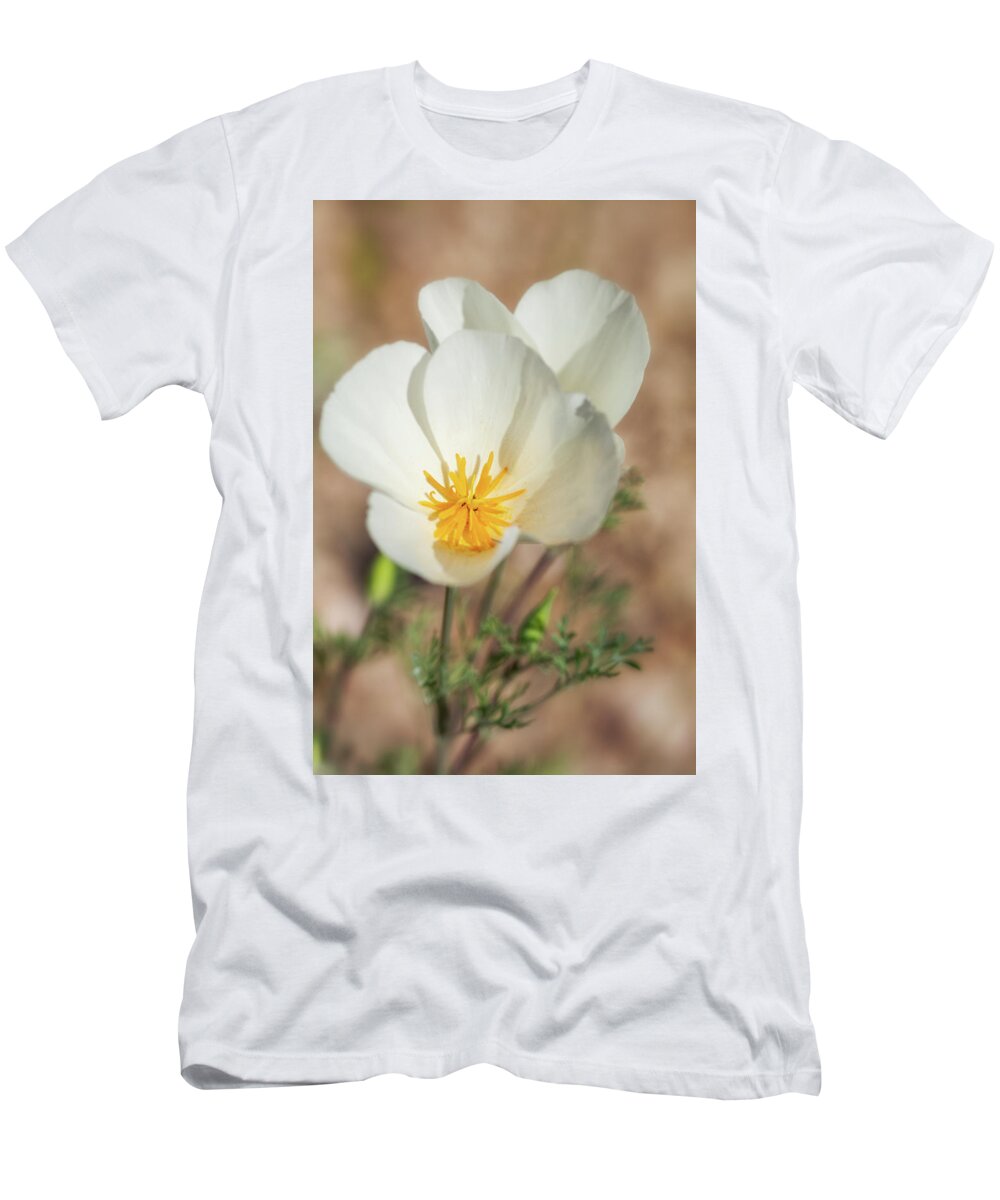 White Poppies T-Shirt featuring the photograph White Poppy #1 by Saija Lehtonen