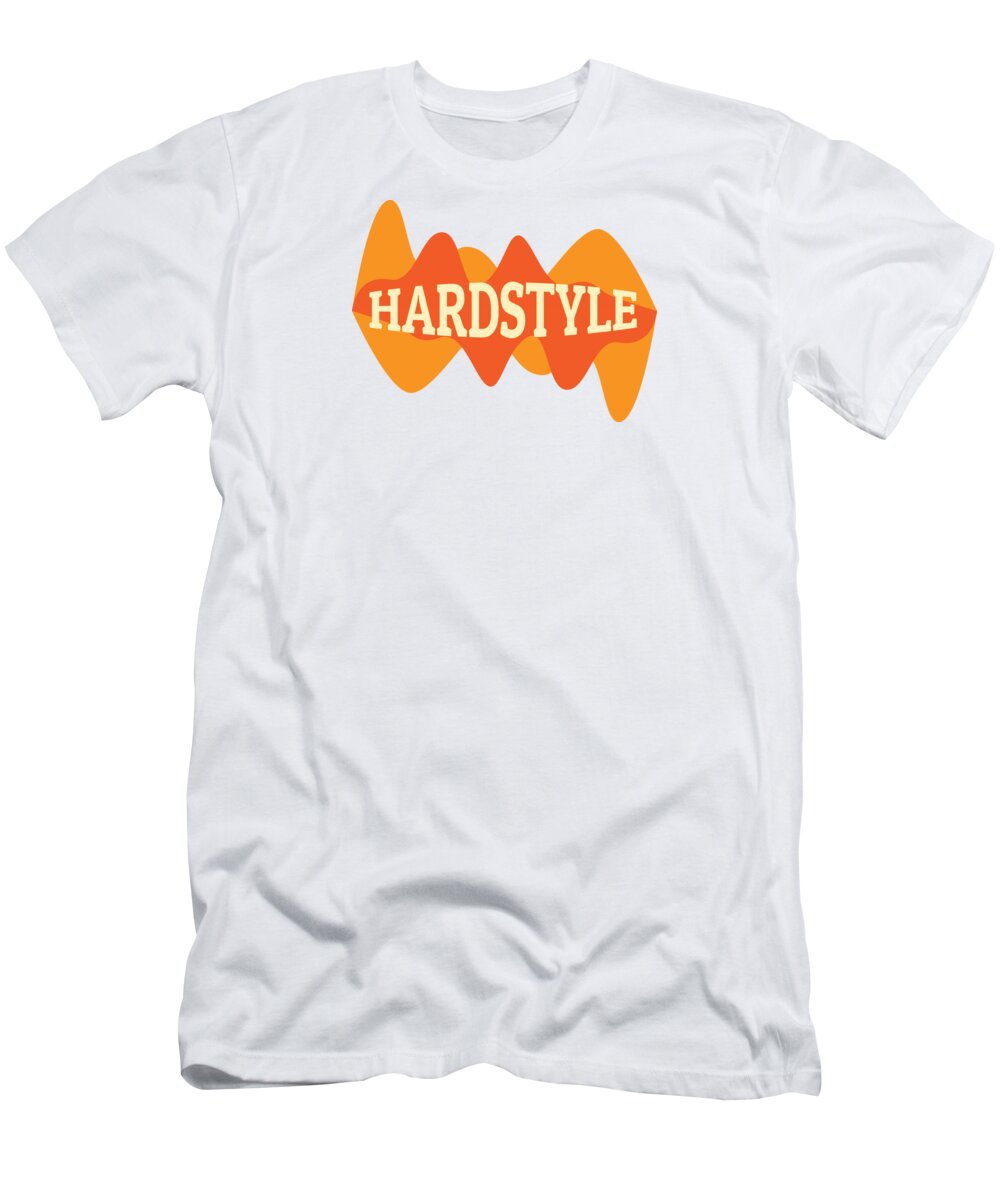 Music T-Shirt featuring the digital art Hardstyle Equalizer Electro Techno Party #10 by Mister Tee