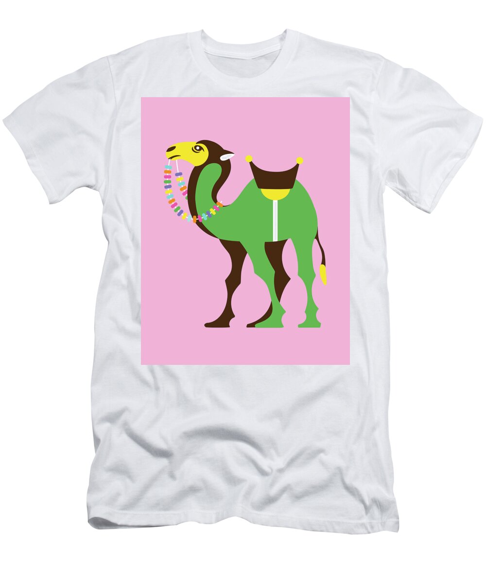 Animal T-Shirt featuring the drawing Camel #19 by CSA Images