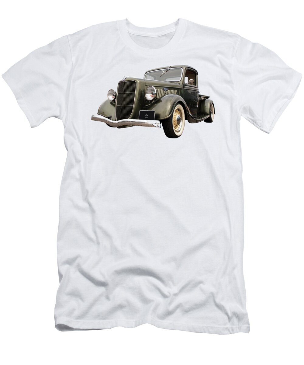 Vintage Ford Truck T-Shirt featuring the photograph 1936 Ford V8 by Gill Billington