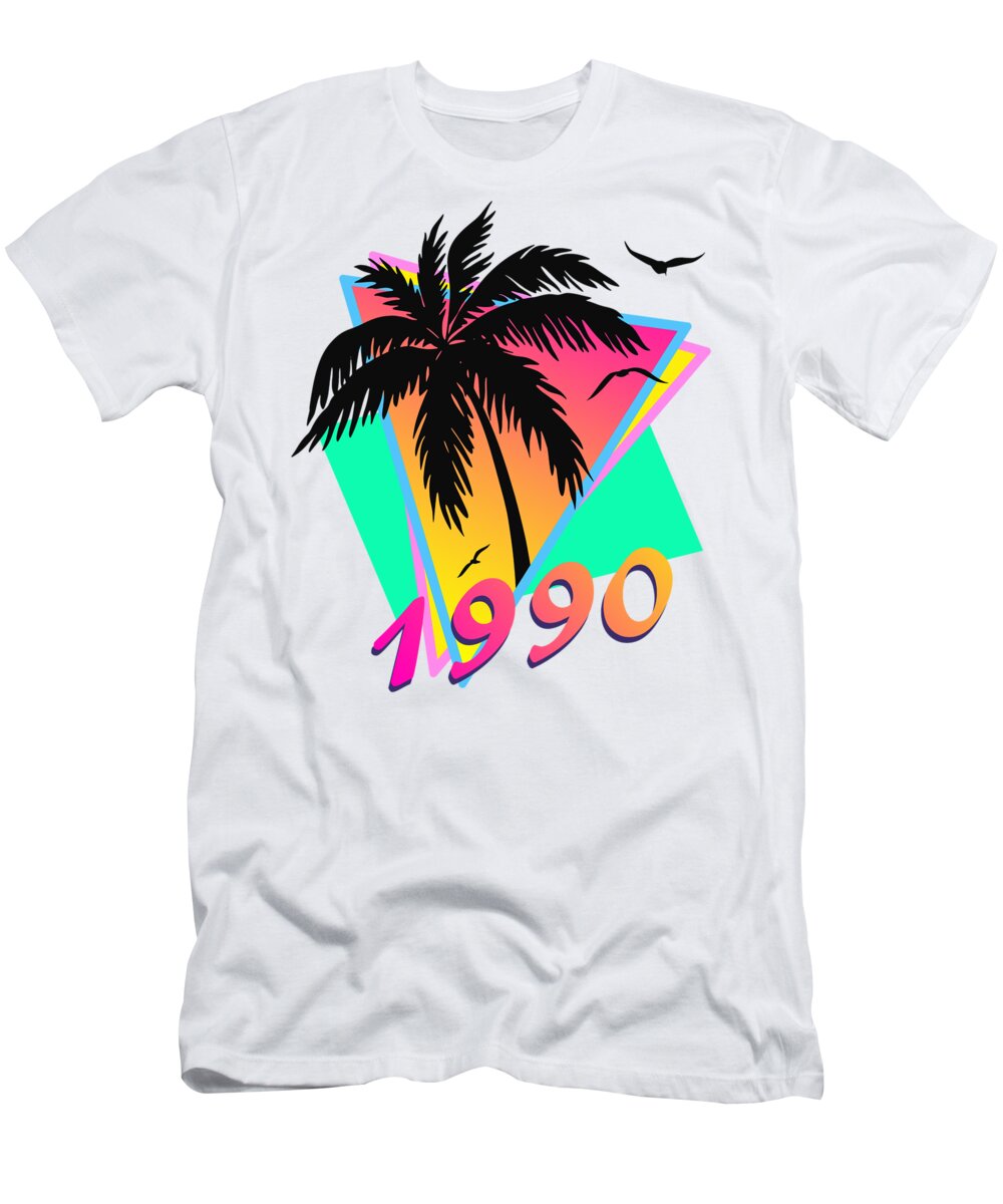 1990 Cool Tropical Sunset T-Shirt Megan Miller Pixels