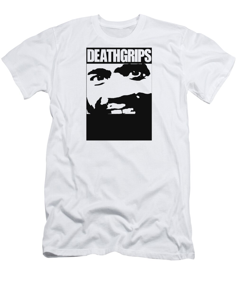 Music T-Shirt featuring the digital art Death Grips #2 by Sauca Brenda