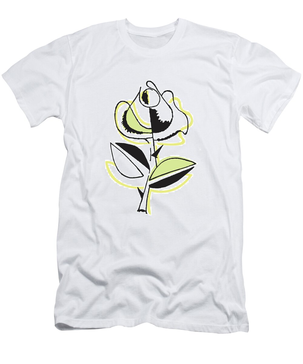 Bloom T-Shirt featuring the drawing Tulip #2 by CSA Images