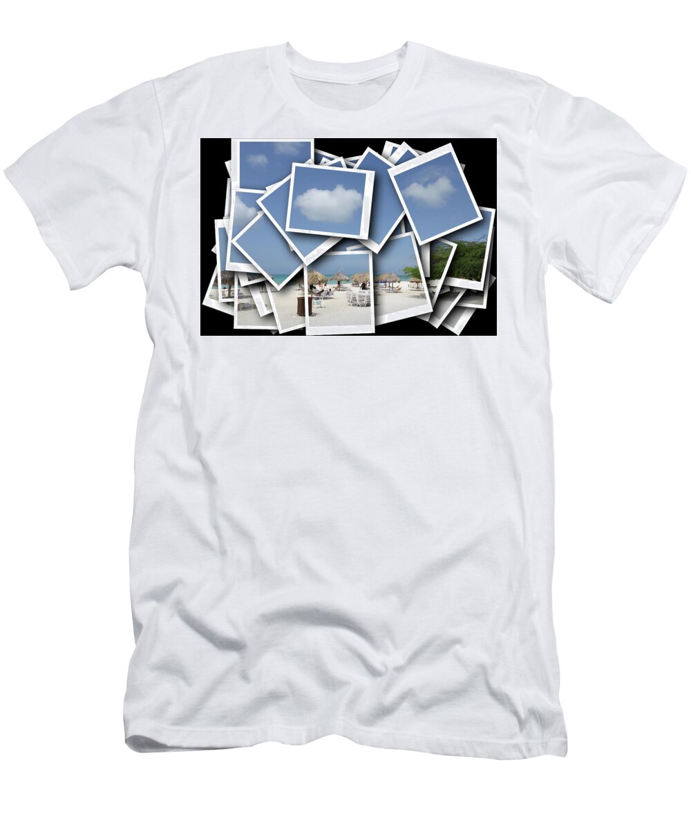 Eagle Beach T-Shirt featuring the photograph Divi-Divi Tree on Aruba Beach #3 by Darryl Brooks