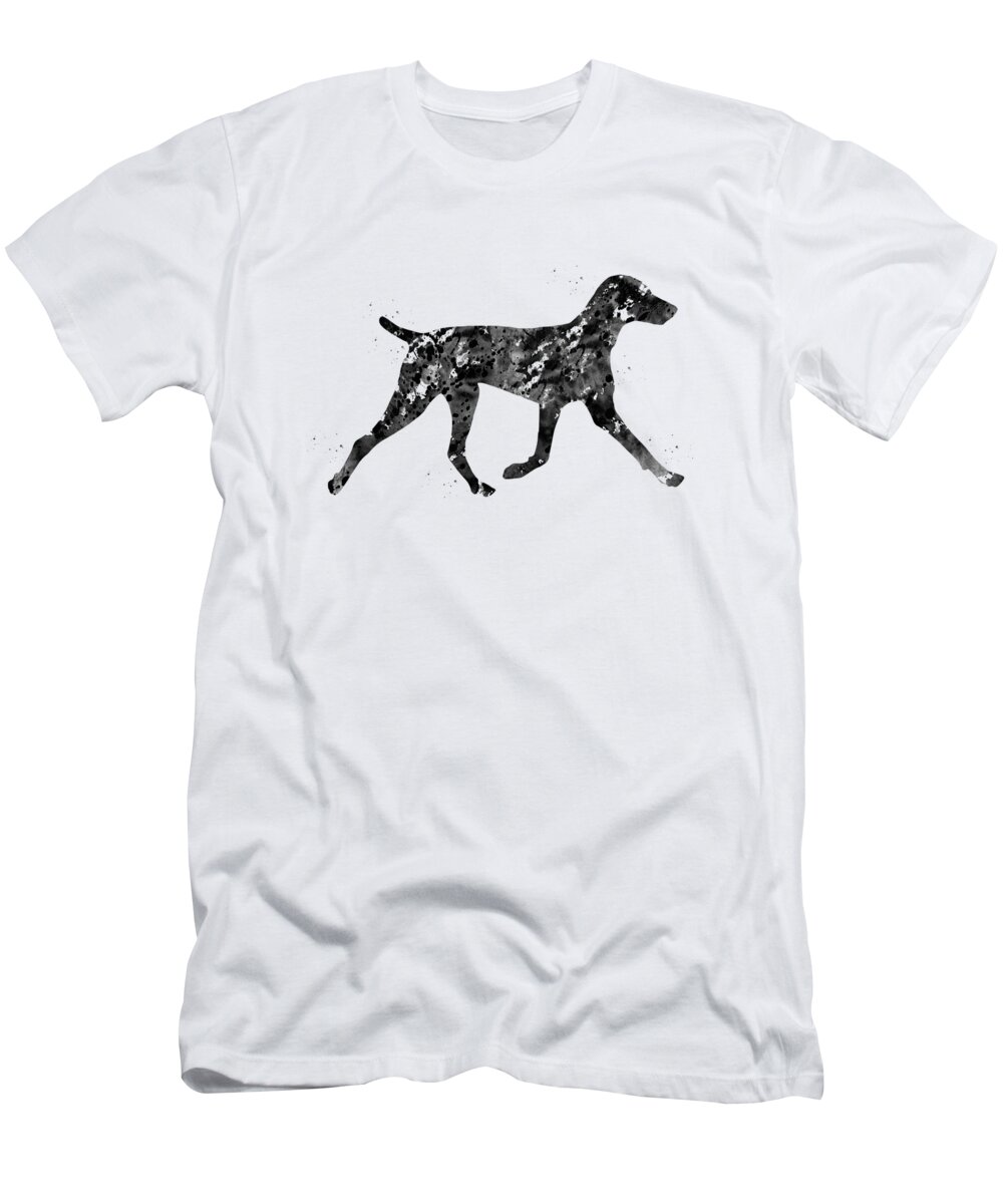 Weimaraner Dog T-Shirt featuring the digital art Weimaraner dog #5 by Erzebet S