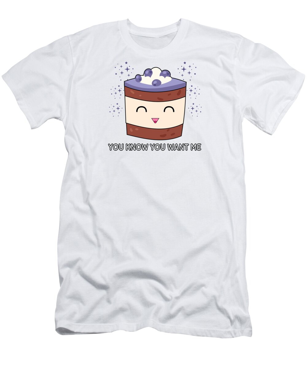Fat T-Shirt featuring the digital art You Know You Want Me Cake Candy #5 by Mister Tee