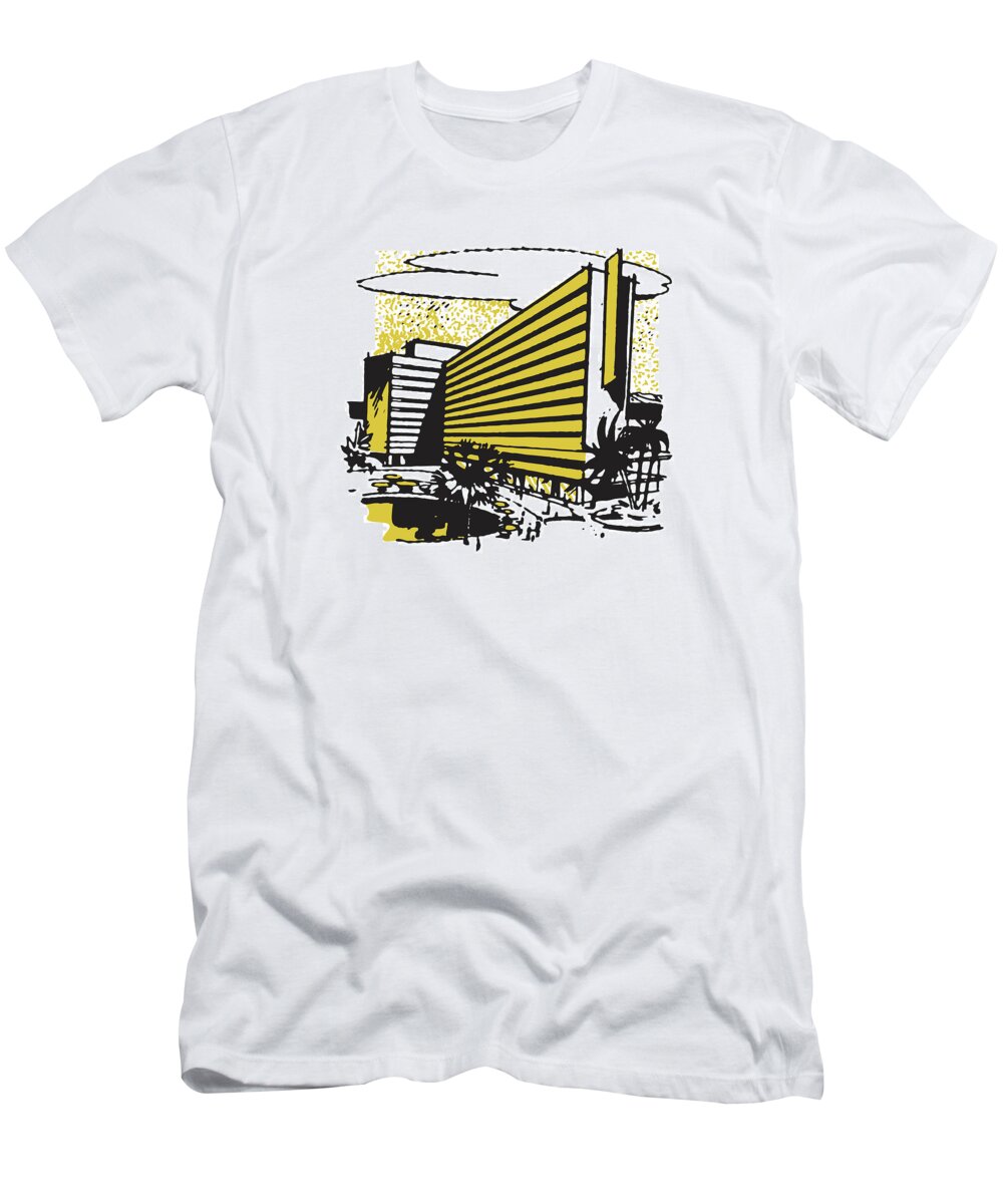 Accommodate T-Shirt featuring the drawing Hotel #9 by CSA Images