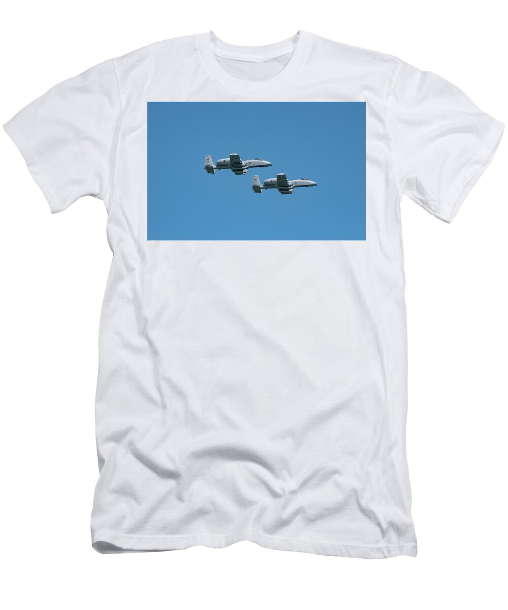 A-10 T-Shirt featuring the photograph A-10 Warthog by Rose Guinther