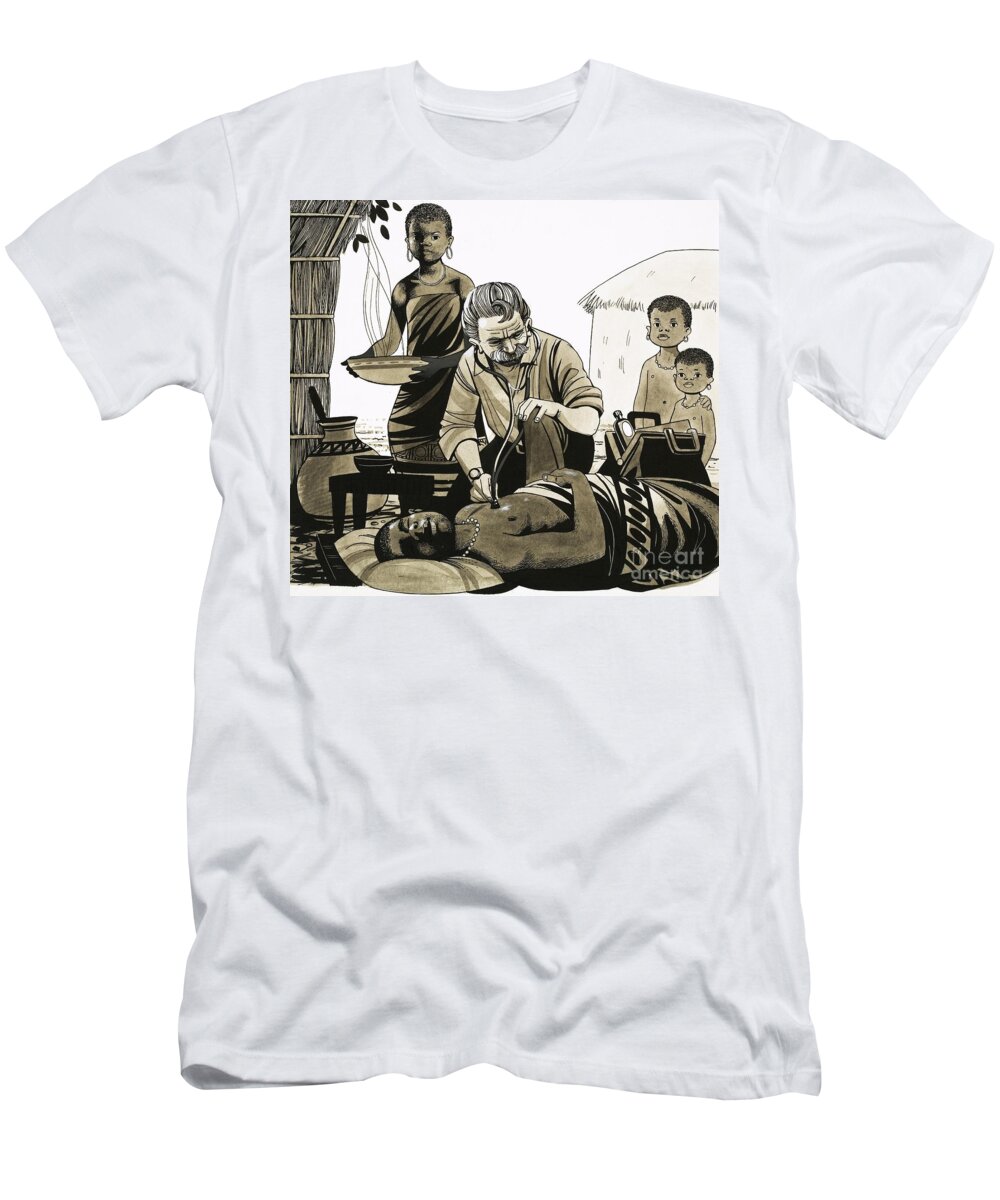 A Man With A Mission The Musical Doctor Albert Schweitzer T-Shirt by  Richard Hook - Fine Art America