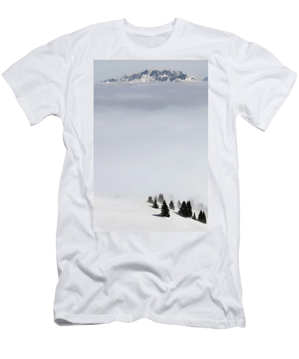 Winter Scene T-Shirt by Carlos Hernandez - Pixels