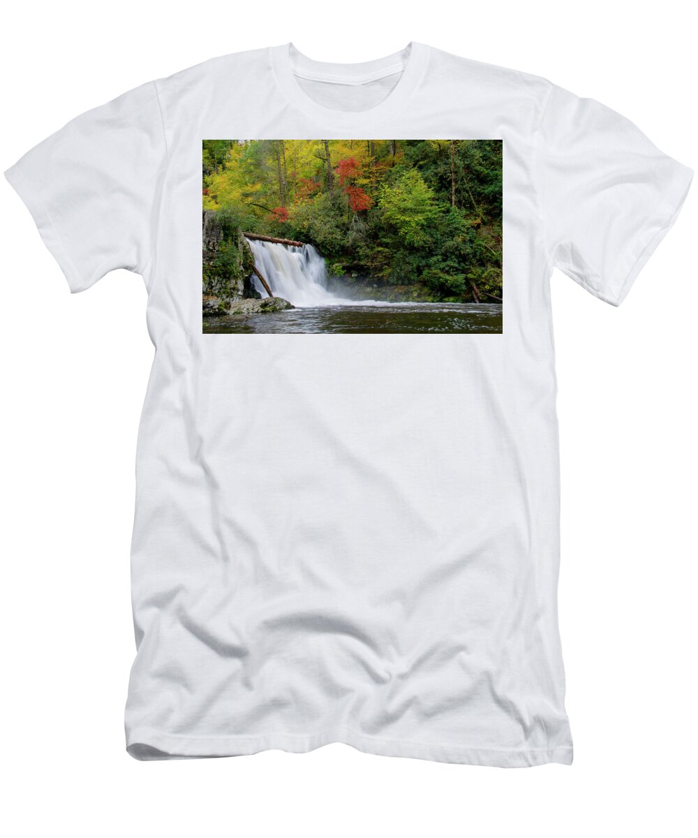 Abrams Falls T-Shirt featuring the photograph Abrams Falls by Larry Bohlin