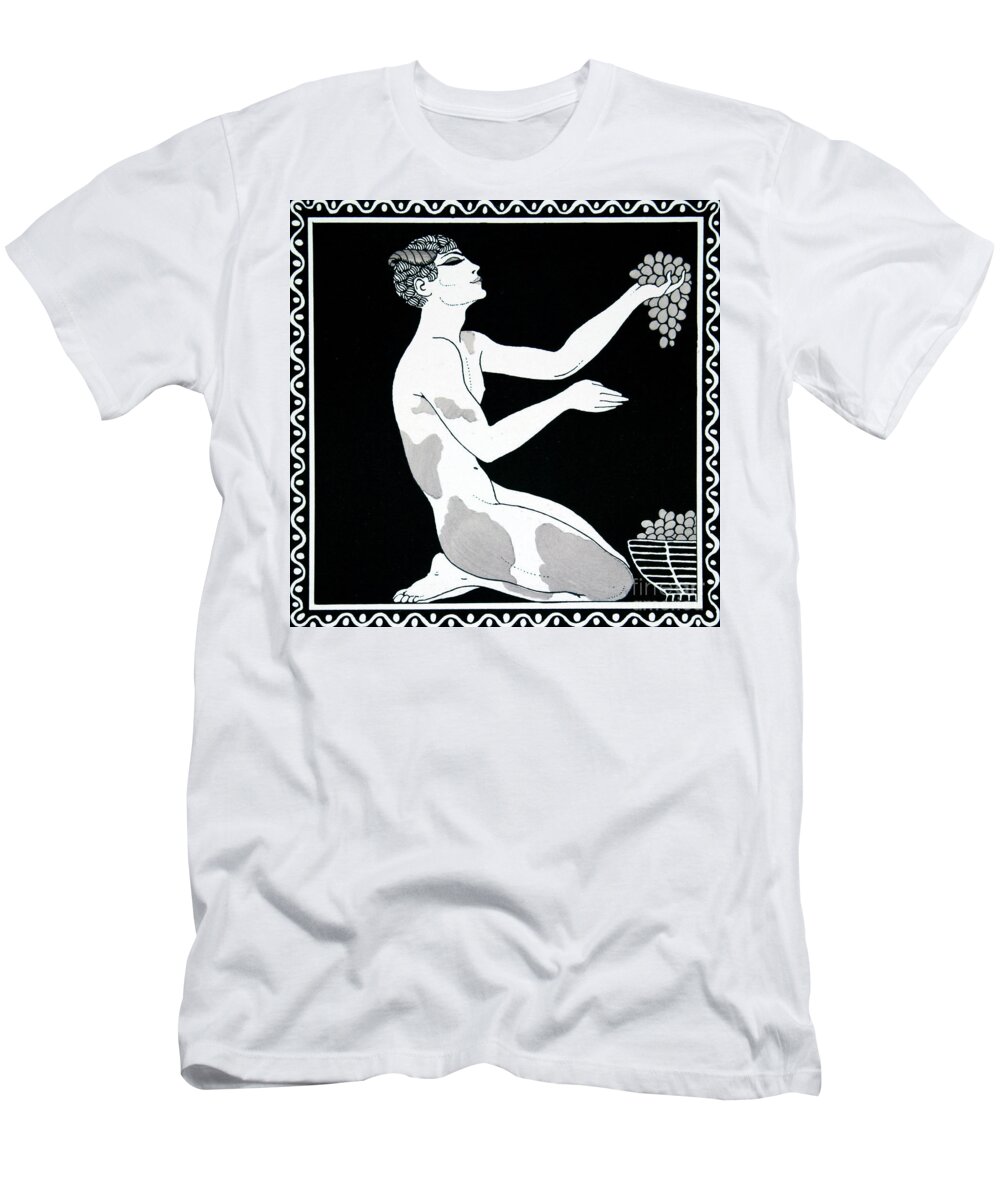 Barbier T-Shirt featuring the drawing Afternoon of a faun by Georges Barbier