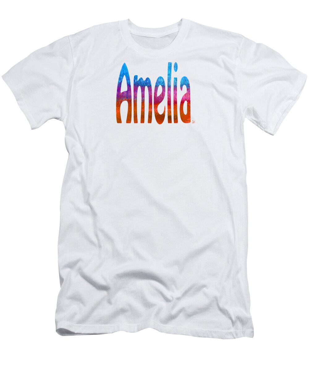 Amelia T-Shirt featuring the digital art Amelia by Corinne Carroll