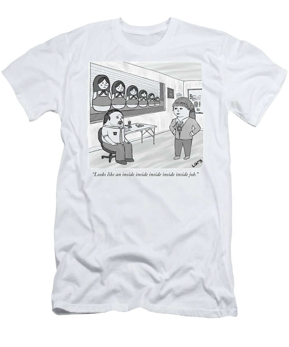 Cctk T-Shirt featuring the drawing An inside inside inside inside inside job by Lars Kenseth