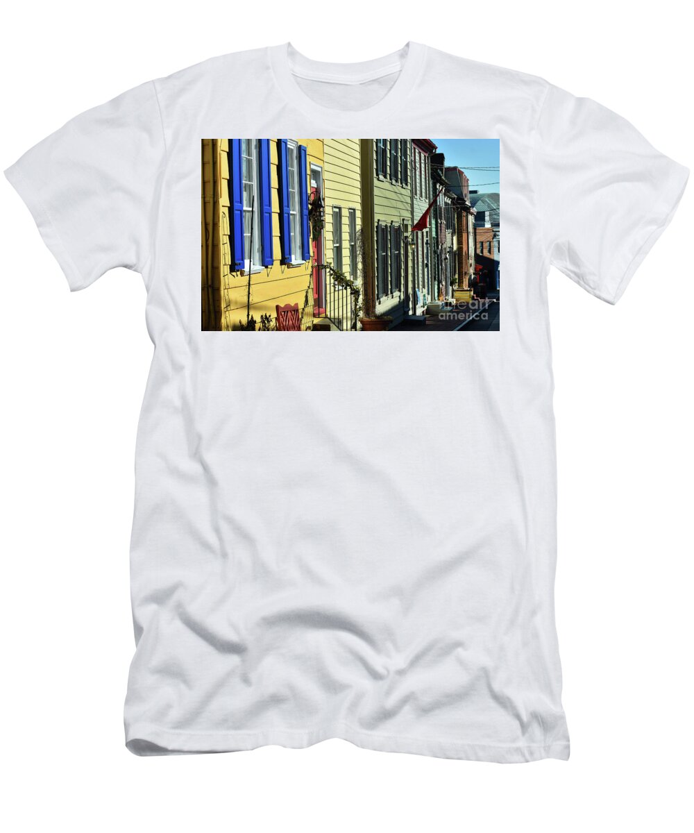 Culture T-Shirt featuring the photograph Annapolis Row by Skip Willits