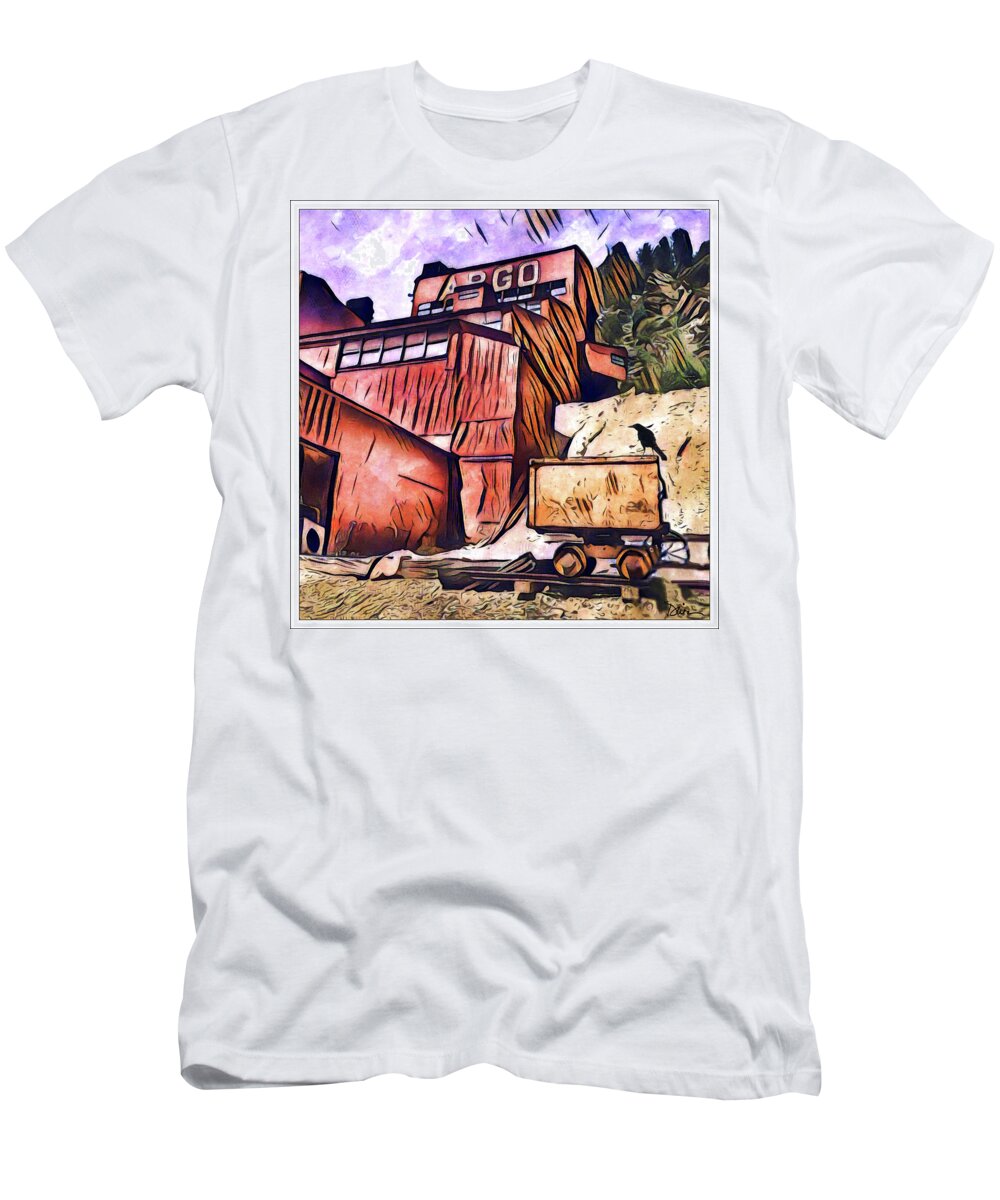 Gold Mine T-Shirt featuring the photograph Argo Mine in Idaho Springs Colorado by Peggy Dietz