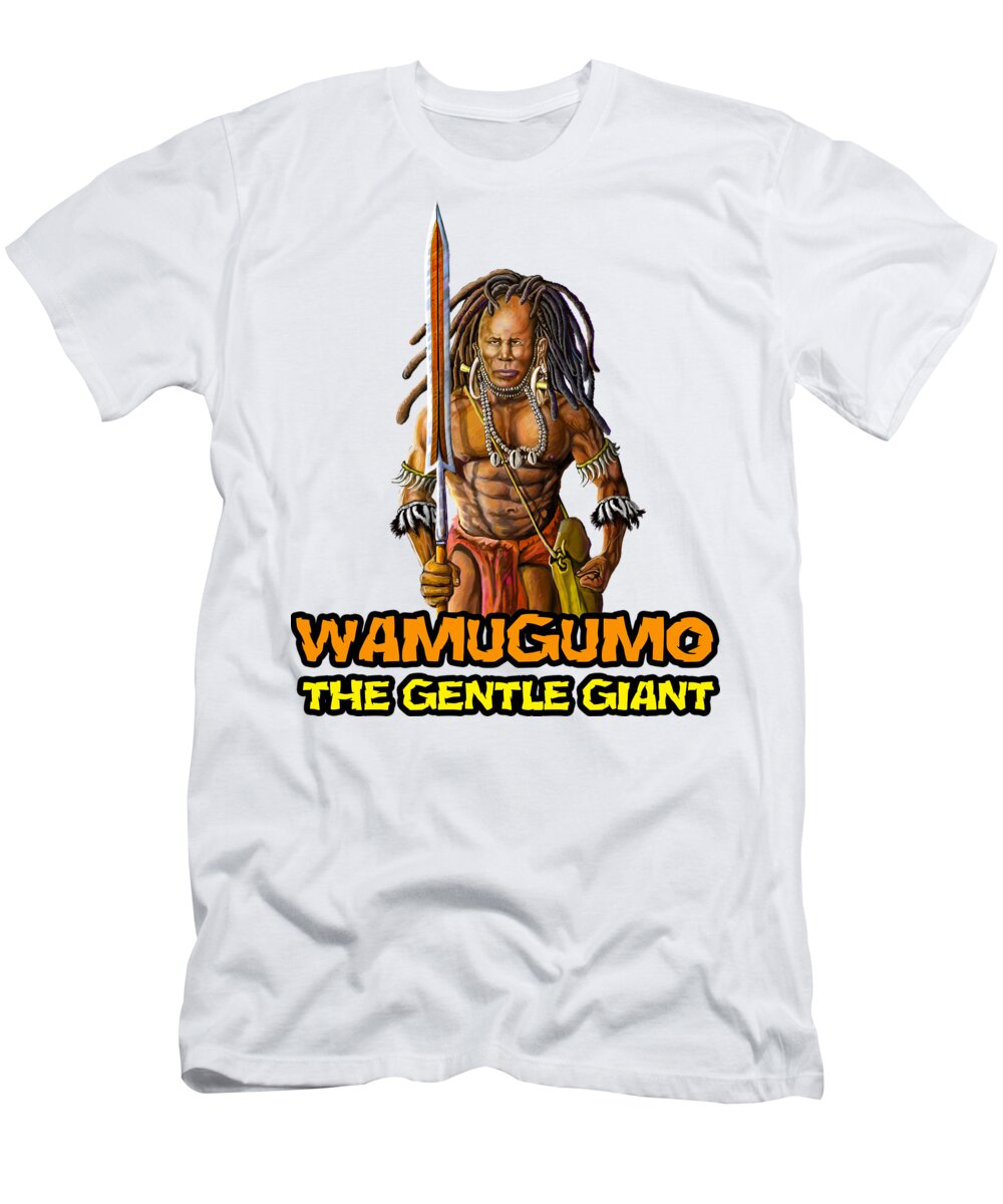 Giant T-Shirt featuring the painting The Legendary Wamugumo by Anthony Mwangi