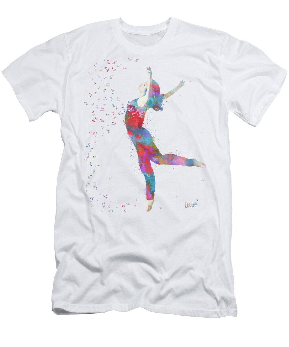 Music T-Shirt featuring the digital art Beloved Deanna Radiating Love by Nikki Marie Smith