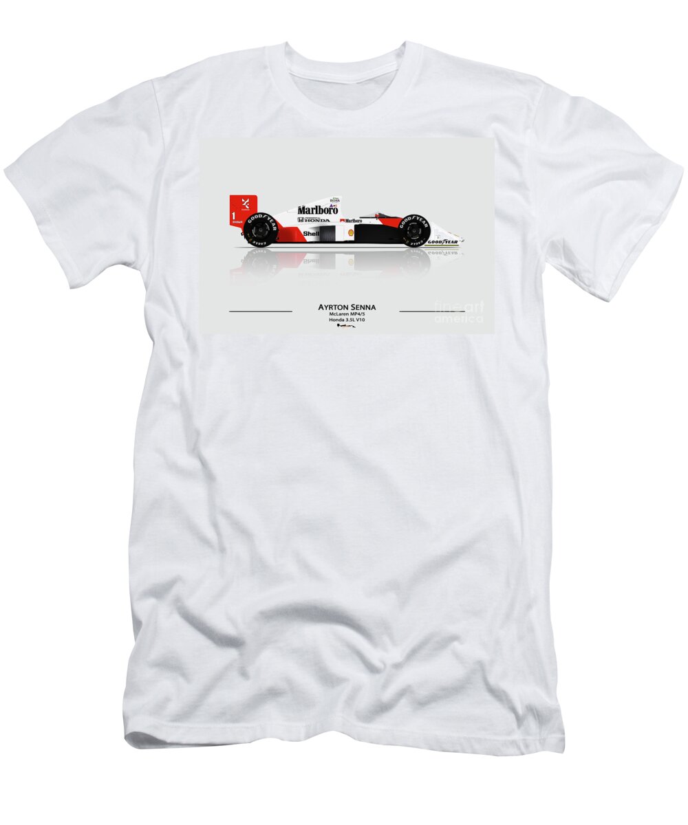 Ayrton Senna - McLaren MP4/5 - Formula 1 by Jeremy Owen - Pixels