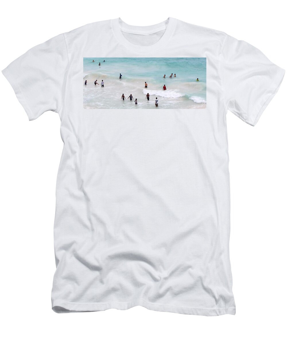 Beach T-Shirt featuring the photograph Beach People by FD Graham
