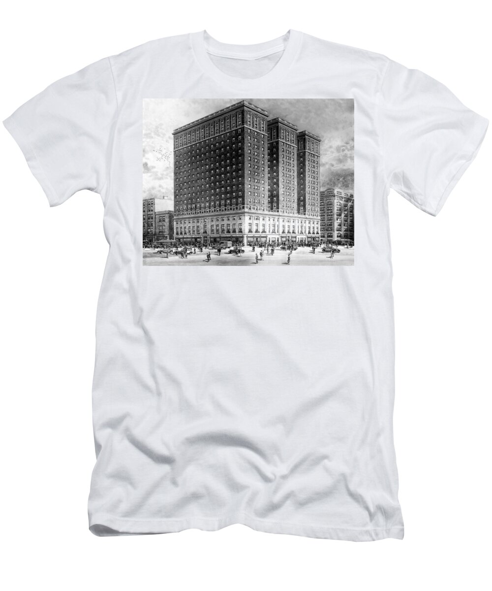 Philadelphia T-Shirt featuring the photograph Benjamin Franklin Hotel by James Dillon