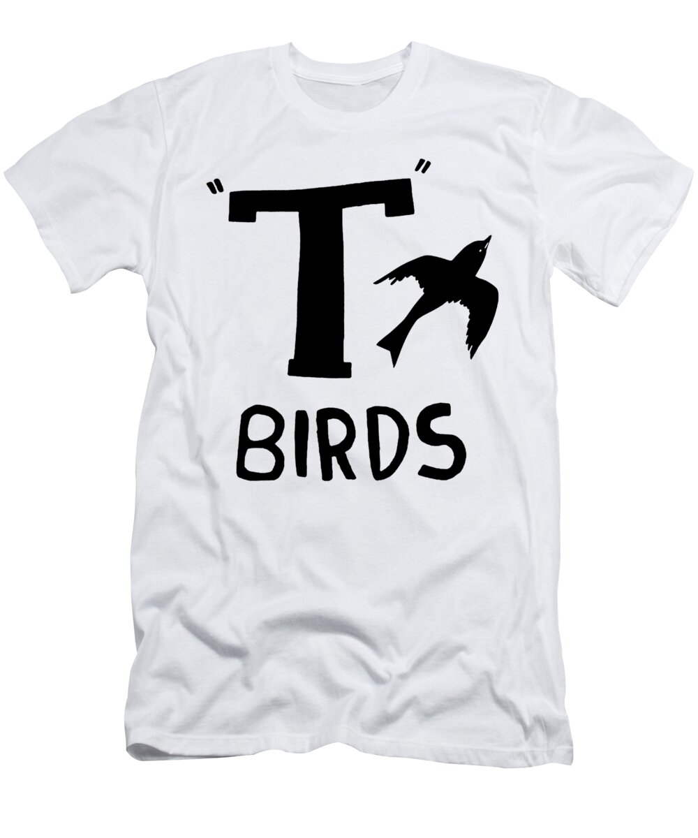 Swag T-Shirt featuring the digital art Birds Grease John Travolta Swag Vest Tank Top Men Women Unisex swag by Michael Tryon