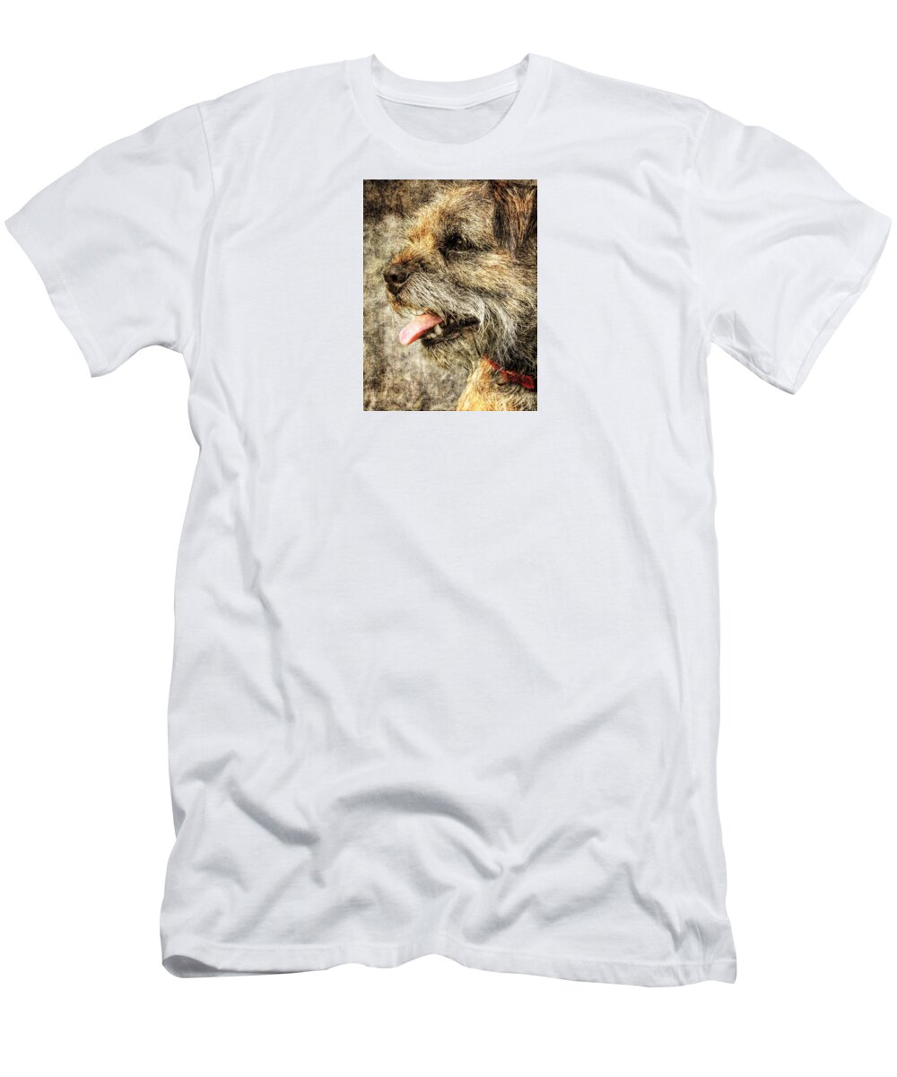 Border Terrier T-Shirt featuring the digital art Border Terrier by Diane Chandler