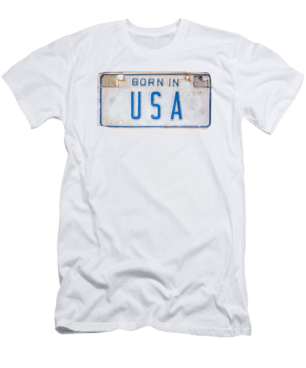 80s T-Shirt featuring the photograph Born In the USA by Mr Doomits