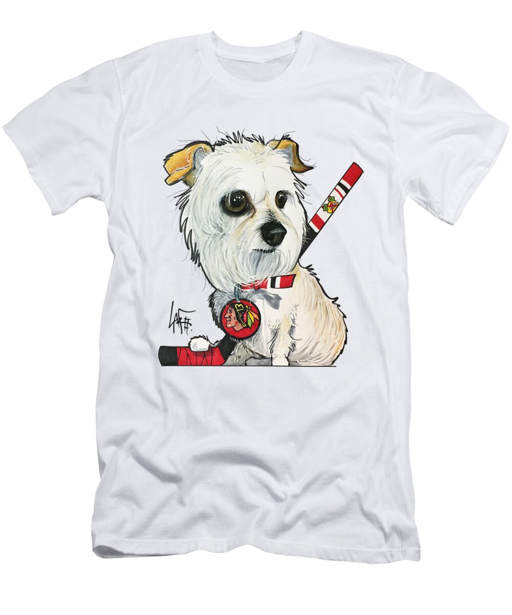 Bosshard T-Shirt featuring the drawing Bosshard 4419 by Canine Caricatures By John LaFree