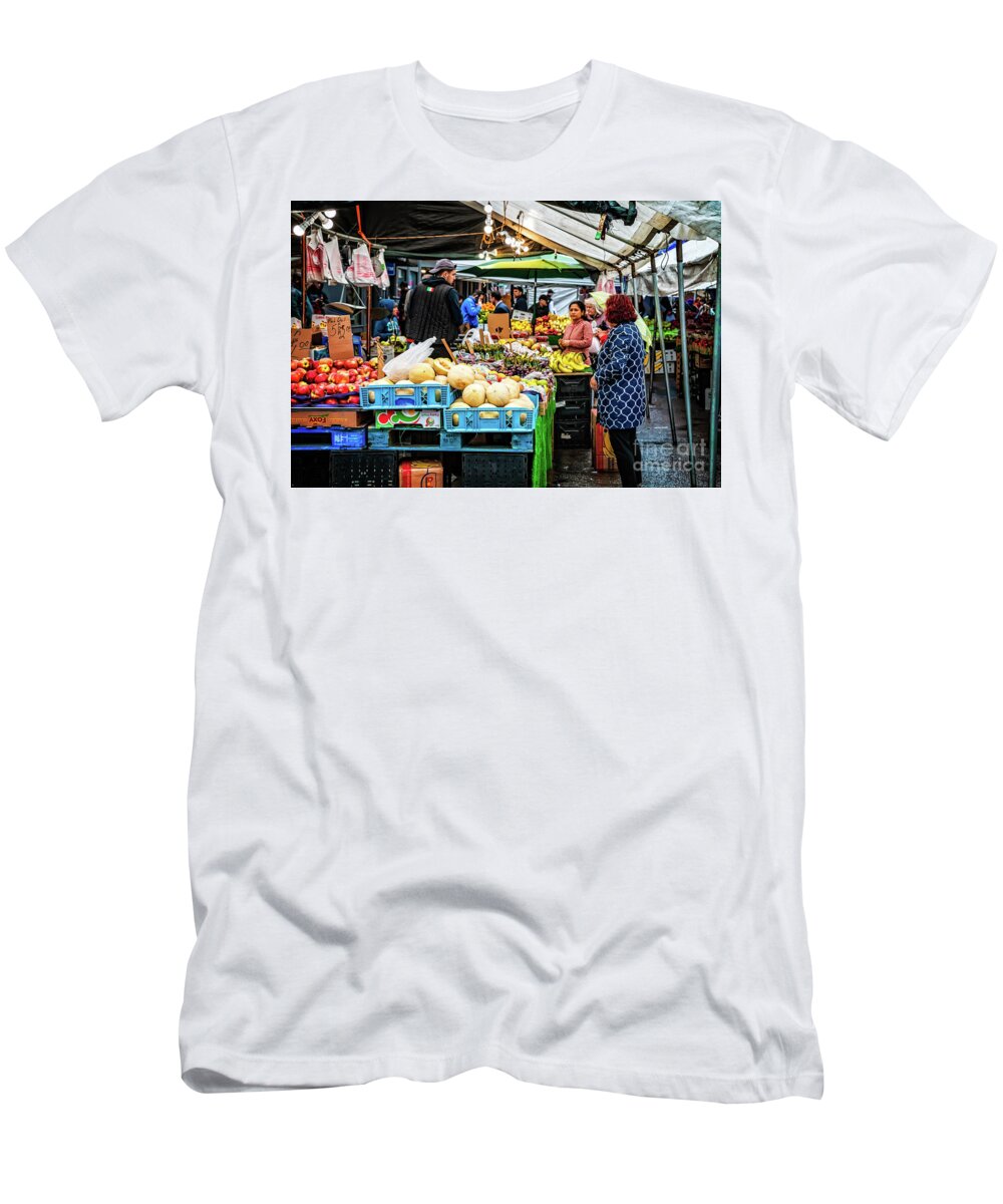 © Elizabeth Dow Photography T-Shirt featuring the photograph Boston's Own Haymarket by Elizabeth Dow