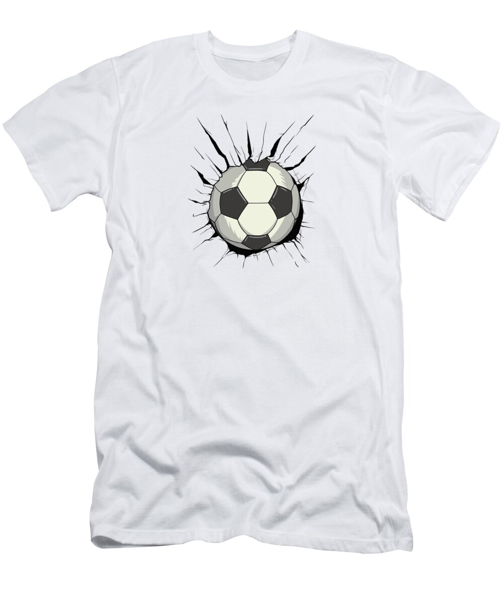 Sports T-Shirt featuring the digital art Breakthrough Football by Mister Tee