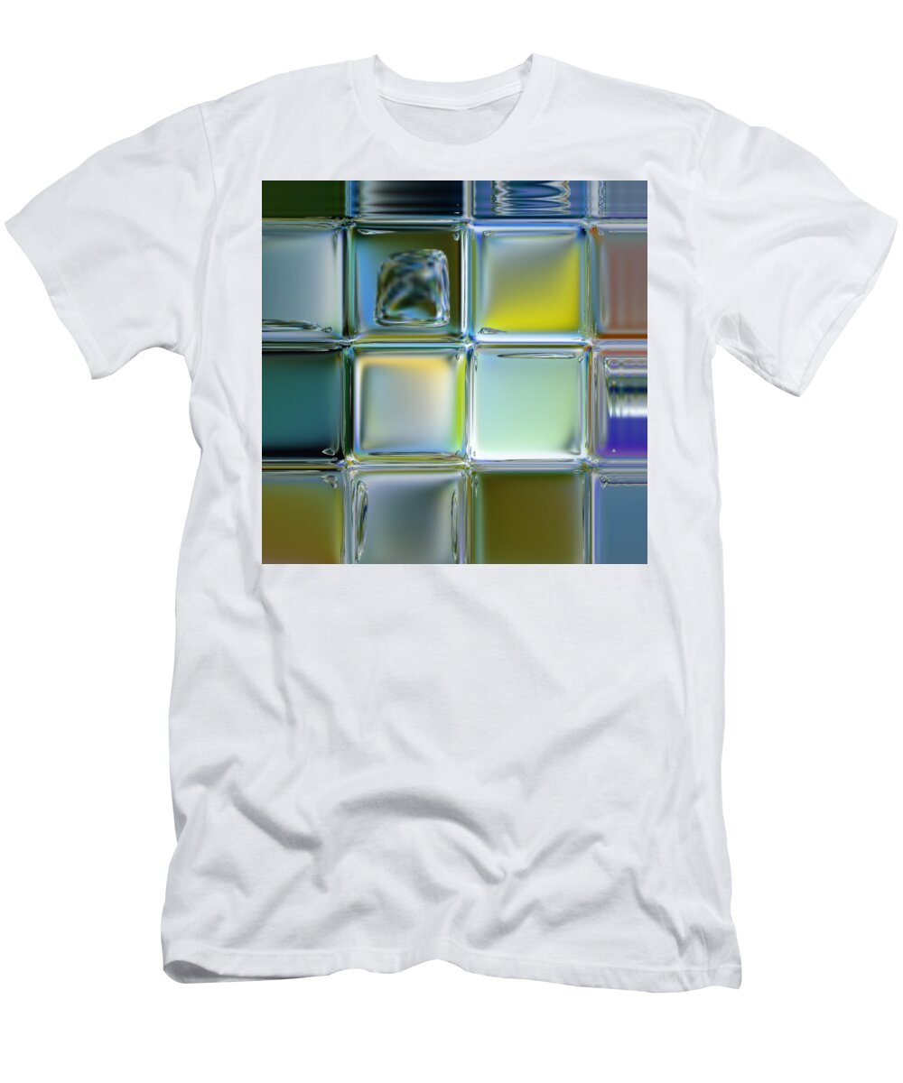 Pastels T-Shirt featuring the digital art Bricks in the Wall by Scott S Baker