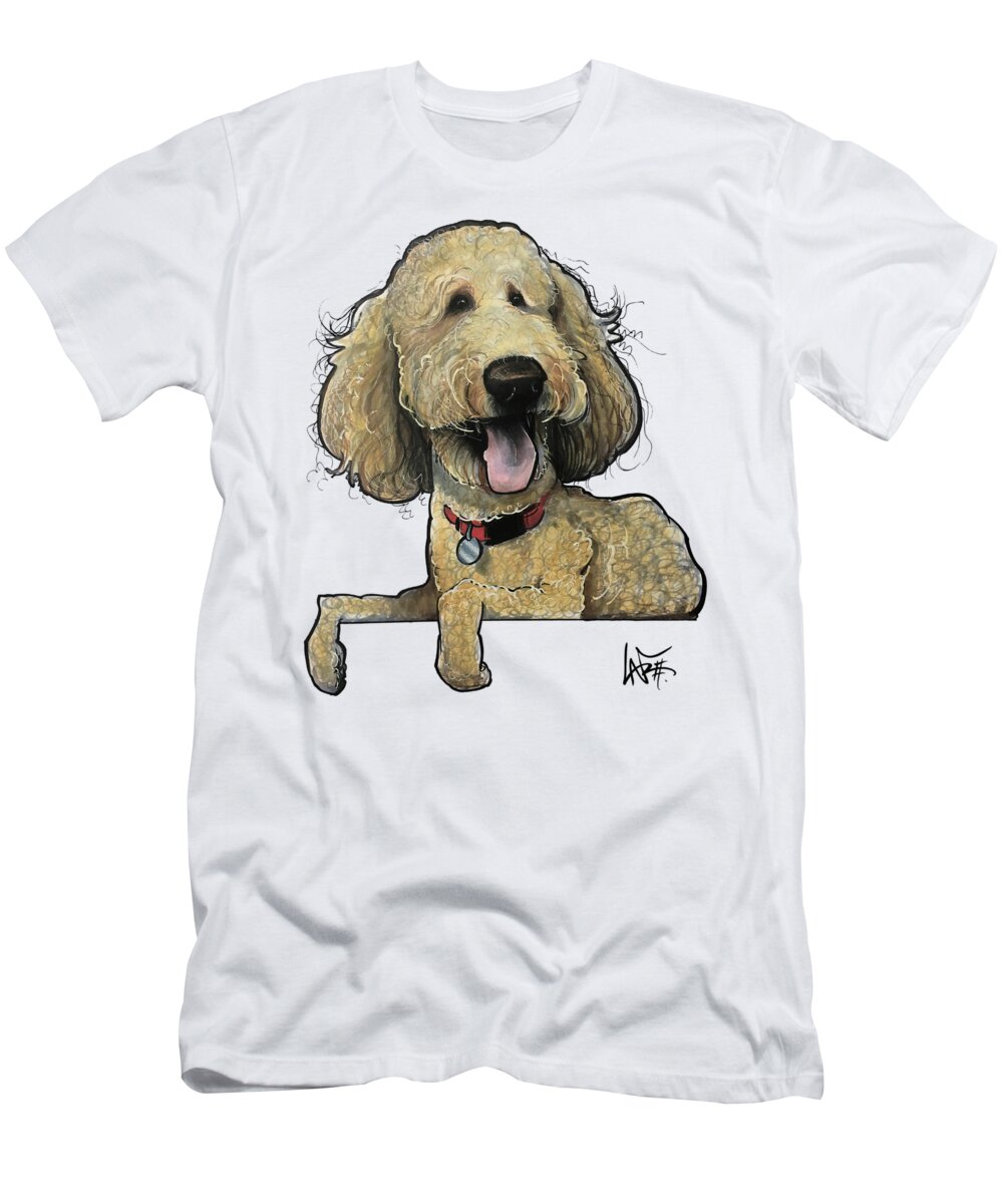 Brower T-Shirt featuring the drawing Brower GC1PET032 by Canine Caricatures By John LaFree