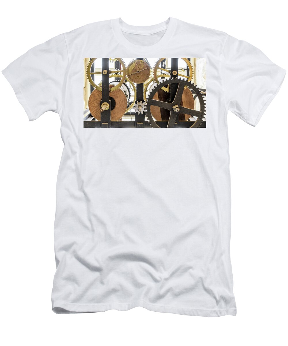Cádiz T-Shirt featuring the photograph Cadiz Cathedral Clockworks by Steven Sparks