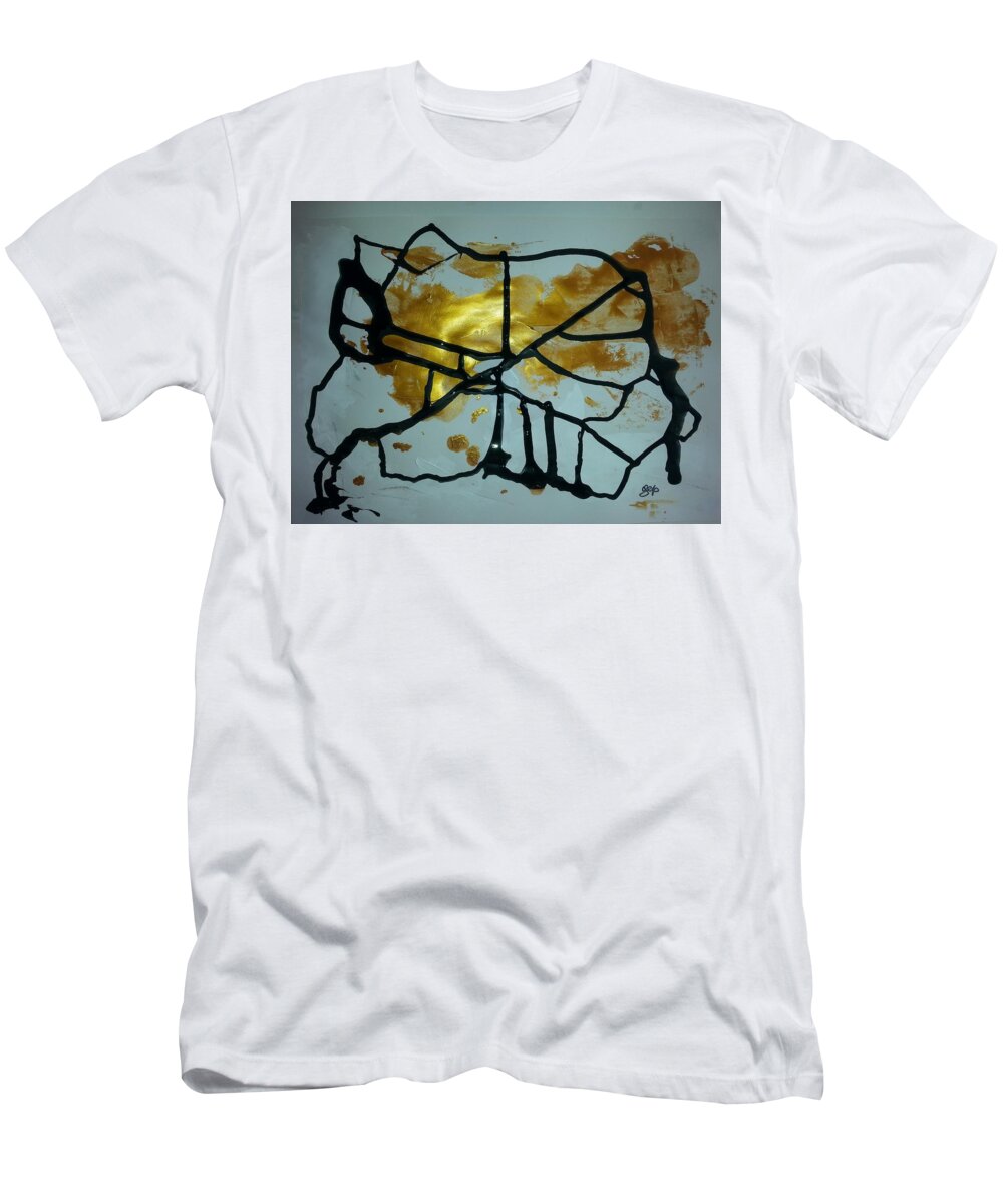  T-Shirt featuring the painting Caos 29 by Giuseppe Monti